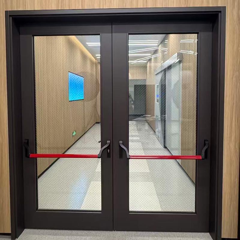 Komersial Fire-Rated Kaca Pintu