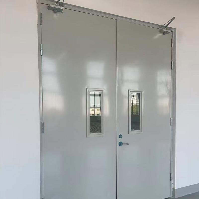 Heavy-tugas Insulated Steel Fireproof Door kanggo Industrial Plant